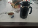 金灶（KAMJOVE）溫度實顯辦公室燜茶保溫杯泡茶壺茶水分離老白茶悶泡壺水壺家用 LX-200黑色（480ml） 曬單實拍圖