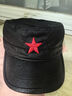 新品紅五星帽子復古懷舊紅五角星男士平頂帽鴨舌棒球帽帽戶(hù)外遮陽(yáng)帽男 黑色 可調節 曬單實(shí)拍圖