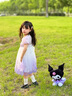 G.DUCKKIDS童裝女童愛莎公主裙夏季洋氣庫洛米兒童裙子寶寶禮服女孩禮物夏裝 紫色裙子 120 建議身高110-120cm年齡6-7 曬單實(shí)拍圖