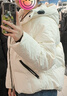 森馬（Semir）輕松羽絨|羽絨服女寬松連帽面包服冬防潑水防風(fēng)外套101724113045 曬單實(shí)拍圖