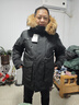 坦博爾機(jī)能戶外工裝男女同款大毛領(lǐng)羽絨服運(yùn)動(dòng)外套560535D極夜黑180 曬單實(shí)拍圖