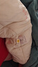 班喜迪嬰兒衣服秋冬裝嬰幼兒女寶寶連體衣公主加絨夾棉棉服冬季外出爬服 米色 90cm 曬單實(shí)拍圖