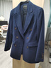 芭妃婭高端職業(yè)西裝套裝女2025秋冬氣質(zhì)女神范酒店經(jīng)理工作服格子小西服 藍格紋西裝+闊腿褲 S 曬單實(shí)拍圖