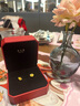 周大福 玫瑰花黃金耳釘耳飾(工費160)約2.5g EOF1100 曬單實(shí)拍圖