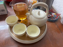 叁旬（sanxun）小雅云集提梁壺套裝簡(jiǎn)約ins風(fēng)下午茶家用功夫茶具陶瓷喝茶杯 小雅云集提梁壺奶油色_溫茶爐 曬單實(shí)拍圖