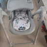 Beeshum貝斯哈姆寶寶餐椅搖椅嬰兒兒童椅子尿布臺成長(cháng)椅餐桌椅寶寶凳凳子 云母灰-高配版【送棉墊】 曬單實(shí)拍圖