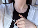 中國黃金（CHINA GOLD）三生有杏黃金吊墜足金掛墜黃金項鏈生日禮物送女友老婆教師節禮物送女友*三生有杏吊墜【贈S925銀鏈】約0.3g 曬單實(shí)拍圖