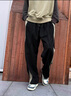 FEAR OF GOD ESSENTIALSjerry同款潮牌FOG新款聯(lián)名三條杠拼色棉滌寬松褲子運(yùn)動褲休閑長褲 黑色 M 曬單實(shí)拍圖