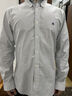 布魯克斯美國布魯克斯兄弟Brothers襯衫男士春秋商務(wù)休閑長(cháng)袖牛津紡襯衣 灰藍條紋 常規 長(cháng)袖 M 140-160斤 曬單實(shí)拍圖