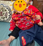 巴拉巴拉童裝寶寶套裝嬰兒衣服2025新款運動兩件套兒童加絨喜慶上衣加厚潮 紅色調(diào)00366 90 曬單實拍圖