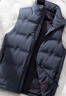 啄木鳥 羽絨馬甲男士羽絨服外套冬季短款無袖羽絨服立領(lǐng)中青年防風(fēng)御寒 霧霾藍(lán) 2XL (138斤-148斤) 曬單實拍圖