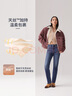 Levi's李維斯女士724高腰修身直筒美式休閑舒適復(fù)古時尚牛仔褲 中藍色 25 (28) 曬單實拍圖
