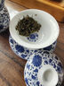 紅英陶瓷景德鎮(zhèn)仿古陶瓷青花纏枝蓮三才蓋碗茶杯單個泡茶杯功夫茶具敬茶碗 纏枝蓮蓋碗（禮盒裝） 曬單實拍圖