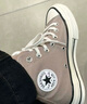 匡威（Converse）官方 1970S男女高幫復古翻毛皮運動(dòng)鞋棕色169337C 169337C/褐色 40 曬單實(shí)拍圖