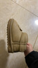 婧麒（JOYNCLEON）兒童雪地靴棉鞋男童女童3-6-12歲加絨加厚秋冬季寶寶童鞋棉靴防滑 卡其色【加絨款建議拍大一碼】 23 碼(內(nèi)長14.5CM) 曬單實拍圖