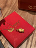 中國黃金（CHINA GOLD）黃金項鏈女足金十二生肖吊墜本命年蛇七夕情人節(jié)禮物送女朋友老婆 生肖蛇吊墜-約1.8g【贈銀鏈】+生肖守護禮盒 曬單實拍圖