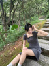 DAVEY MODE美拉德夏季連衣裙顯瘦短袖氣質(zhì)長(cháng)裙女2025新款修身法式收腰大擺裙 深灰色 M 曬單實(shí)拍圖