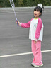 英氏（YEEHOO）女童喇叭褲兒童褲子中大童裝長(cháng)褲運動(dòng)衛褲休閑秋裝 桃粉色 140 曬單實(shí)拍圖