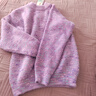 多妙屋女童毛衣秋裝兒童打底衫大童仿貂絨毛線(xiàn)衣女孩上衣裝10993紫色170 曬單實(shí)拍圖