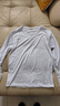長(cháng)袖男士?jì)纫履鸂柷镆聠渭弦履虚L(cháng)袖緊身白色打底體恤衫超薄款 V領(lǐng)白色 L 曬單實(shí)拍圖