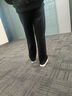 iiJin艾今【譚松韻同款】9cm經(jīng)典厚底內增高女鞋超輕拼色休閑鞋女YF283IOF 黑/白色 34 曬單實(shí)拍圖