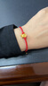周大福蛇年生肖本命年錢幣兔子蛇抱兔足金黃金轉(zhuǎn)運(yùn)珠吊墜配紅繩女 EOR1227 曬單實拍圖
