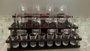 格娜斯高檔家用白酒杯分酒器套裝水晶玻璃一口杯二兩杯分酒壺酒具收納架 曬單實(shí)拍圖