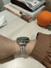 PENC IWATCH適用華為gt4女款表帶gt5女Fit3/4鑲鉆金屬watch3/4/5新款gt5pro表帶榮耀手鏈gt2腕表gt3表鏈高級感 滿天星鋯石-鏈?zhǔn)奖韼А俱y色】 適用華為Watch5  曬單實(shí)拍圖