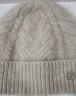 玖慕（JIUMU）純羊絨帽子女秋冬季保暖毛線(xiàn)帽女士針織帽冬天防寒帽冬帽 MR037 月光灰 曬單實(shí)拍圖