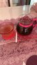 怡萬家（iwaki）茶壺耐熱玻璃茶具茶水分離壺咖啡壺茶漏壺花茶壺 櫻花粉 400ml 曬單實拍圖