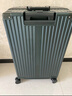 夢(mèng)旅者拉桿箱萬(wàn)向輪鋁框行李箱登機防刮密碼箱時(shí)尚旅行箱大容量男女皮箱 墨綠色卡扣 28英寸 （托運箱+抑菌內飾） 曬單實(shí)拍圖