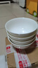 LICHEN 純白骨瓷高腳碗防燙景德鎮(zhèn)陶瓷餐具 微波爐適用米飯碗吃面碗 3.5英寸小湯碗 健康材質(zhì)（0鉛鎘） 曬單實拍圖