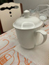 瓷秀源純白唐山骨瓷杯馬克杯水杯咖啡杯辦公室茶杯陶瓷杯子家用logo定制 老板杯帶蓋800ml(單個(gè)) 曬單實(shí)拍圖