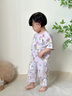 童戀初心嬰兒夏季薄款套裝純棉短袖七分褲男女童寶寶衣服春夏裝兒童家居服 【夏季短袖七分褲】百合花園 90 曬單實(shí)拍圖