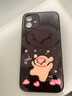 美十美分（MSMF）蘋(píng)果情侶手機殼線(xiàn)條小狗馬爾濟斯愛(ài)心狗狗可愛(ài)卡通高級感玻璃適用男女款全包硅膠軟邊防摔保護套 【玻璃質(zhì)感黑】被砸小棕-BL78808 華為/榮耀/小米/紅米/OPPO/VIVO聯(lián)系客服 曬單實(shí)拍圖