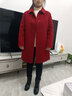 恒源祥秋冬韓版雙面羊毛絨女士中長(cháng)款毛呢外套寬松媽媽氣質(zhì)百搭羊絨大衣 棗紅 加厚 【品牌大衣】 XL 【適合90-115斤】 曬單實(shí)拍圖