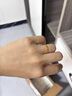 周大福碎碎冰冰黃金戒指女求婚戒指(工費:220計價(jià))EOF1216 12號 足金 約2.05g 曬單實(shí)拍圖