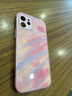 世韓適用蘋果12手機(jī)殼iPhone 12保護(hù)套高級硅膠軟邊玻璃保護(hù)殼全包防摔抗指紋男女款創(chuàng)意簡約粉紅色 曬單實(shí)拍圖