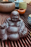 吉富達 紫砂茶寵彌勒佛可養茶桌擺件全手工笑佛擺件精品 托寶彌勒佛-原礦紫泥 曬單實(shí)拍圖