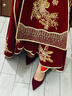卓詩(shī)尼婚鞋高跟鞋女2025秋季新款紅色敬酒新娘配秀禾服水鉆細跟尖頭單鞋 紅色 37 曬單實(shí)拍圖