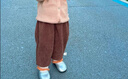 巴厘小豬（BALIPIG）兒童燈芯絨褲子春秋款男童2024新款休閑褲寶寶保暖秋 焦糖咖 90 cm 曬單實(shí)拍圖