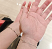 AIF冰川999足銀情侶手鏈女男款輕奢生日七夕情人節禮物送女友老婆 冰川情侶手鏈+禮盒+免費刻字 曬單實(shí)拍圖