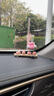炫咔仕車(chē)用挪車(chē)電話(huà)牌臨時(shí)停車(chē)電話(huà)牌小豬豬可愛(ài)女生車(chē)載擺件2025mini款 小豬豬米白色+粉白球 配送0-9數字每個(gè)五個(gè) 曬單實(shí)拍圖