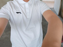 李寧短袖polo衫男夏季新款純棉翻領(lǐng)半袖上衣透氣寬松休閑運(yùn)動(dòng)t恤男士 白色棉POLO衫 XL /180 (140-165斤) 曬單實(shí)拍圖