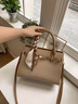 viney牛皮手提包包女包斜挎包高檔媽媽包中年生日情人節禮物送女友老婆 【卡其色】新年送女生實(shí)用輕奢托特包 時(shí)尚品牌百搭通勤單肩包 曬單實(shí)拍圖
