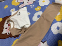 俏貝熊兒童內(nèi)衣套裝男童秋衣秋褲女童純棉打底內(nèi)穿寶寶家居服睡衣秋冬季 卡其色拼接 120 cm 曬單實拍圖
