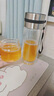 德國茶水分離泡茶杯雙層玻璃杯男士便攜大容量辦公室水杯保溫杯 泡茶師【高硼硅】 350ml 曬單實(shí)拍圖