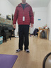 鴨鴨（YAYA）輕薄羽絨服男士連帽外套青年休閑百搭保暖秋羽絨衣KLZ 冰酒紅色 L /175 曬單實(shí)拍圖