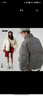 BJHG不計后果冬季白鴨絨羽絨服男環(huán)保麂皮絨面包服美式設計感小眾上衣 炭黑色 2XL 曬單實(shí)拍圖