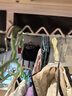 歐潤(rùn)哲 學(xué)生宿舍床邊晚上放衣服神器上鋪波浪衣架掛架床頭收納置物架 曬單實(shí)拍圖